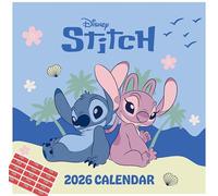 2026 CALENDAR DISNEY STITCH MONTH TO VIEW SQUARE WALL CALENDAR OFFICIAL PRODUCT