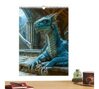 2026 Calendar - Dragon Theme Art Planner | 12 Monthly Family Calendar | Planner, Scheduling, Planning, Appointment, Decoration for Home, Wall, Room, Study