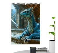 2026 Calendar,Dragon Theme Art Planner - 12 Months Family Calendar,Planner, Scheduling, Planning, Appointment, Decoration for Home, Wall, Room, Study