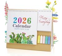 2026 Calendar Family Home Planner - Family Home Organiser Year Planner 12 Unique Monthly Designs + Mini Notepad + Page Markers All-in-One Desktop Organizer for Scheduling, Office, Home, Study