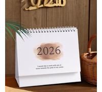 2026 Calendar for Desk, Monthly Desk Top Calendar 2025-2026, Monthly Academic Thick Paper Planner for Business Office Dorm Classroom Home Family Christmas New Year