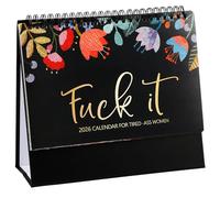 2026 Calendar for Tired-Ass Women, Fu-ck it 2026 Wall Calendar, Funny Swear Word Planner Monthly Calendar Gag Gift for Women Home Office