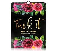 2026 Calendar for Tired-Ass Women, Wall Calendar for Tired-ass Women, Fu-ck it 2026 Sweary Calendar Planner, Funny Monthly Schedule Management Gag Gift for Home Office