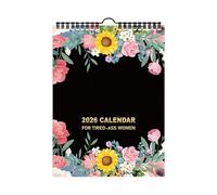 2026 Calendar for Tired Women, Funny Wall Calendar 2026, 2026 Fu-ck It Calendar for Tired-Ass Women, Novelty Monthly Planner, Humour Schedule Management Wall Planner Calendars for Home, Offic-e