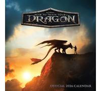 2026 CALENDAR HOW TO TRAIN YOUR DRAGON MOVIE MONTH TO VIEW SQUARE WALL CALENDAR OFFICIAL PRODUCT