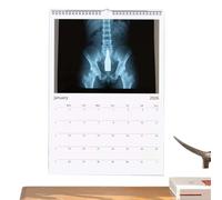 2026 Calendar | Humorous Monthly Planner with Planner, Monthly Wall Calendar 2026 - Ideal for Nurses Students Medicine Home Bedroom Office School