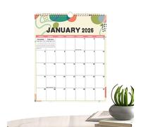 2026 Calendar - Monthly Wall Planner 12 Months - Daily Time Schedule Organizer - for Family Classroom Teacher Adults Women Men Office Study Home Prep