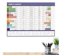 2026 Calendar Planner,29 X 20 Inch Large Planning Notebook with Tip Labels - Daily Planner Calendar,for Mental Study School Task Home Cleaning Exercise Workout Vacation Party Birthday