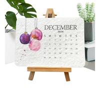 2026 Calendar Planner - Plant Calendar with Stand - Agenda, Sustainable, Decorative, Table-Friendly | Daily Planner for Study & Office | Calendar for Students, Teachers & Home