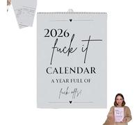 2026 Calendar-The 2026 "Fuck It" Calendar - A Year of Unfiltered Liberation, 12-Month Funny Sweary Wall Calendar with Bold Quotes, Perfect Gag Gift for Women & Men, Ideal for Office,Home Déco-r