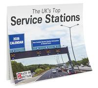 2026 Calendar The UK’s Top Service Stations - Secret Santa Gifts for Him - Boring Gifts for Him - Gifts for Dull Men - Features Images of UK Motorway Services - Funny Birthday Present for Him