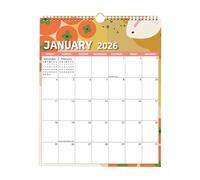 2026 Calendar - Thick Paper Weekly Monthly Planner | 2026 January-December Wall Family Wall Hanging Calendar For Home Office School Apartment Family Appointment Agenda Academic New Year