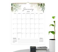2026 Calendar | Thick Paper Weekly Monthly Planner | January-December Wall Calendar 2026 for Home Office School Apartment Family Appointment Agenda Academic New Year