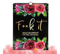 2026 Calendar UK, 2026 Wall Planner 2026, Wall Calendar 2026 UK, 2026 Wall Calendar 2026 Exhausted Women's Calendars & Personal Organisers Office Product for Organizing Schedules in Studies or Homes