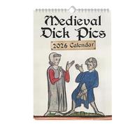 2026 Calendar UK, Medieval Pics Wall Calendar 2026 UK 2026 Wall Planner, Office Product, 2026 Wall Calendar 2026 Medieval Themed for Organizing Schedules in Homes or Studies