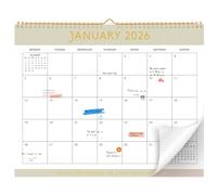 2026 Calendar, Wall Calendar 18 Months Monthly Planner Jan.2026 to Jun.2027, Family Calendar 2026 Month to View, for Planning and Organizing