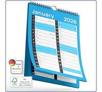 2026 Calendar Wall - Large Print Calendar 2026 - A4 Wall Calendar 2026 UK - 2 Column Month to View 2026 - Wall Planner 2026 - For Office, School & Home - January to December 2026 (12 months)