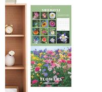 2026 Calendar Wall | Planning Hangable Calendar Flower Theme | 12-Month Hangable Schedule Planning Supplies for Students Artists Bedroom School Office Classroom Study