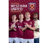 2026 CALENDAR WEST HAM UNITED FC MONTH TO VIEW A3 WALL CALENDAR OFFICIAL PRODUCT