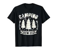 2026 Camping Crew Shirt Family Camping Trip Group I Camp Now Value Graphic T-Shirt, Men, Black, M