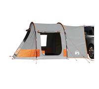 vidaXL Car Tent 2-Person Car Tailgate Shade Tent Grey and Orange Waterproof