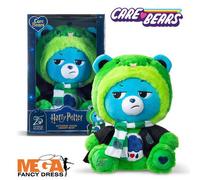 Care Bears x Harry Potter Slytherin Grumpy Bear 30cm Hoodie Plush - Premium Hogwarts House Collectible, Ages 4+, Brown