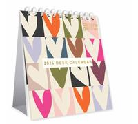 2026 Caroline Gardner Hearts & Mixed Prints Desk Calendar