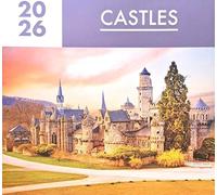 2026 Castles Square Wall Calendar Historic UK European British Fort Home Kitchen Christmas Birthday New Year Gift