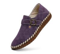 2026 Casual Sole Shoes with Gusset Stitching for Everyday Comfort Modern Style, purple, 8 UK