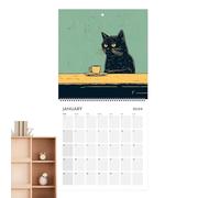 2026 Cat Calendar - Cute Kitten Monthly Wall Calendars | 12-Month Hanging Planner, Adorable Cat Photos, Cats Lovers Gift & Home Office Décor