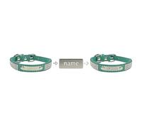 2026 Cat Collars with Shiny Embellishments.Customized Name Tags Stainless Steel.Suitable for Small, Medium Large Dogs.(Light Blue, S)