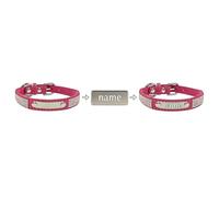 2026 Cat Collars with Shiny Embellishments.Customized Name Tags Stainless Steel.Suitable for Small Medium Large Dogs.(XS)