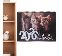 2026 Cat Hanging Calendar - Feline Art Wall Display, Cute Monthly Organizer | Charming Home Decoration Gift Idea, Illustrated Pet Lover Planner Whimsical Animal Artwork Family Friends