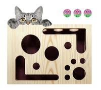 2026 Cat Nail File Box with Bell Ball & Sandpaper Inside, Gift for a Cats That Hates Having Its Nails Trimmed, Cat Scratch Puzzle Enrichment Box for Indoor Cats Scratching (Includes sandpaper)