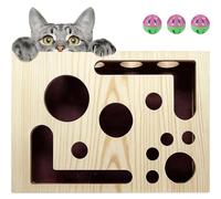 2026 Cat Nail File Box with Bell Ball & Sandpaper Inside, Gift for a Cats That Hates Having Its Nails Trimmed, Cat Scratch Puzzle Enrichment Box, Nail File Stress Free Alternative