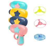 2026 Cat Toy Set with Launcher - Blue Cat Launcher and 10 Colourful Flying Saucers for Hunting, Beating and Interactive Training for House Cats, Propeller Toy, Cat Toy