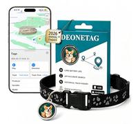 2026 Cat Tracker no Monthly Fee, Mini Cat Tracker Collar with Quick Release, Real-Time Location & Anti-Loss Dog Tracker, Waterproof & Adjustable Collar Included, Works with iOS/Android