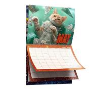 2026 Cat Wall Calendar, 2026 Wall Planner, Funny Cats Calendar with Illustrations, 12 Month Family Planner Tool for Living Room Study Room Office Decor, School Home Rooms Organization Use