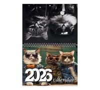 2026 Cat With Glasses Calendar 12 Months Wall Calendar January to December, Fun Double Binded, Trendy Calendars For Cat Lovers, For Home, Studio And Space