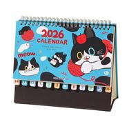 2026 Cats Calendar, Ring Planner, Calendar with Animals for 12 - for Desk Planning, Planning, Decoration, Organisation, Home, School, Room and Study