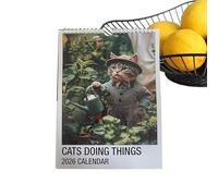 2026 Cats Wall Calendar | Kitten Wall Planner | 2026 Funny Monthly Planner with Feline Illustrations to Organize Daily Life Gift Family Friends