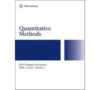 2026 CFA Program Curriculum Level I, Volume 1: Quantitative Methods