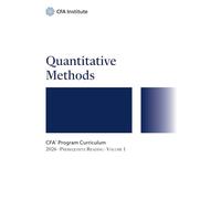 2026 CFA® Program Prerequisite Reading Volume 1: Quantitative Methods