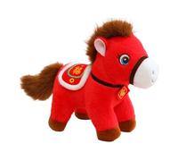 2026 Chinese Horse Mascot Plush Toy | Cute Soft And Cartoon Chinese Decorations | Horse Plush Toy | For Home Sofa Shelves Dining Tables Schools Offices Cafes Showcase Cases