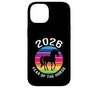 2026 Chinese Lunar New Year of the Fire Horse Rainbow Design Case for iPhone 14