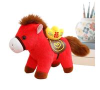 2026 Chinese New Year Horse Plush | Chinese Soft Cartoon Cute Collectibles - Stuffed Horse Plush Toy | for Cars Bags Shop Window Home School Offices Cafes Bookstores Sofas Bookshelves Display Cases Be