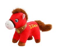 2026 Chinese New Year Horse Plush | Cute And Soft Chinese Cartoon Home Decorations | Horse Plush Toy | For Cars Bags Dining Tables Home School Offices Sofas Showcases L