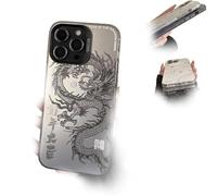 2026 Chinese Tradition Dragon Edition Case, Shockproof TPU Bumper Cover with Raised Bezel & Precise Cutouts, for iPhone 17/16/15/14/13/12/11 (for iPhone 16 Pro Max,Black-A)