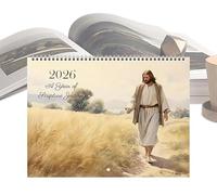 2026 Christian Calendar, Spiral Bible Verse Wall Calendar, Christian Wall Calendar, Religious Wall Hanging Planner For Home Office Church Decor, Meaningful Gift For Christmas And Easter (B)
