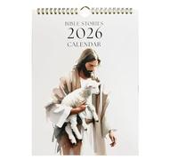 2026 Christian Calendar, Spiral Bible Verse Wall Calendar, Christian Wall Calendar, Religious Wall Hanging Planner For Home Office Church Decor, Meaningful Gift For Christmas And Easter (A)
